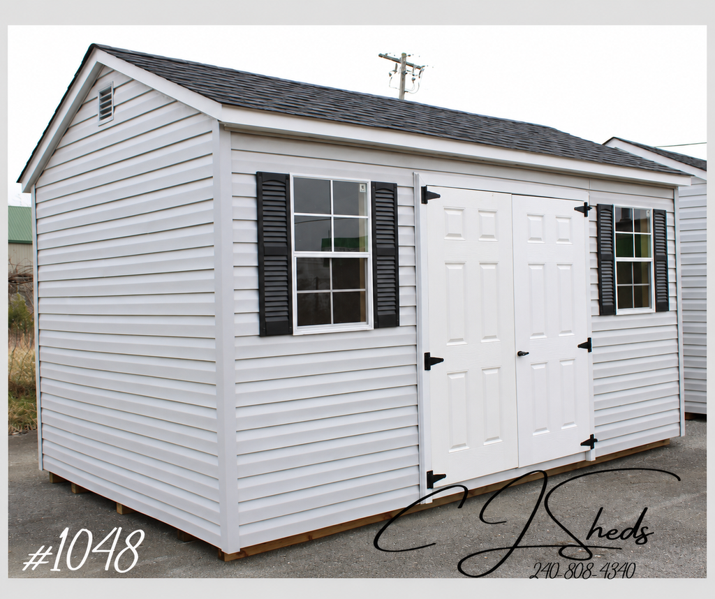 10 X 16 Vinyl 7' Cottage #1048