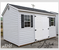 10 X 16 Vinyl 7' Cottage #1048