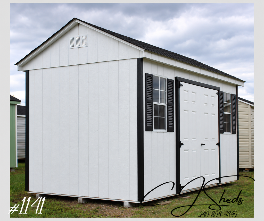 8 x 14 Painted 7' Cottage #1141