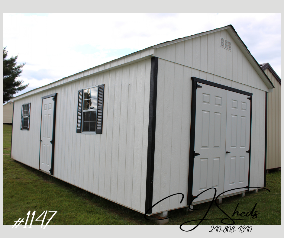 12 x 28 Painted 7' Cottage #1147