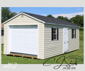 12 x 24 Vinyl A-Roof Garage with a Loft #1152