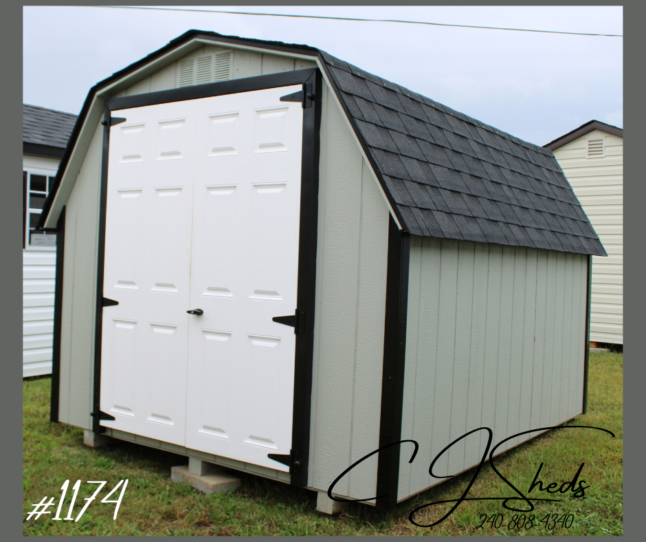8 x 10 Painted Low Barn #1174