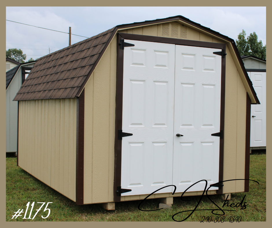 8 x 12 Painted Low Barn #1175