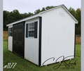 8 x 16 Painted 6' Cottage #1177