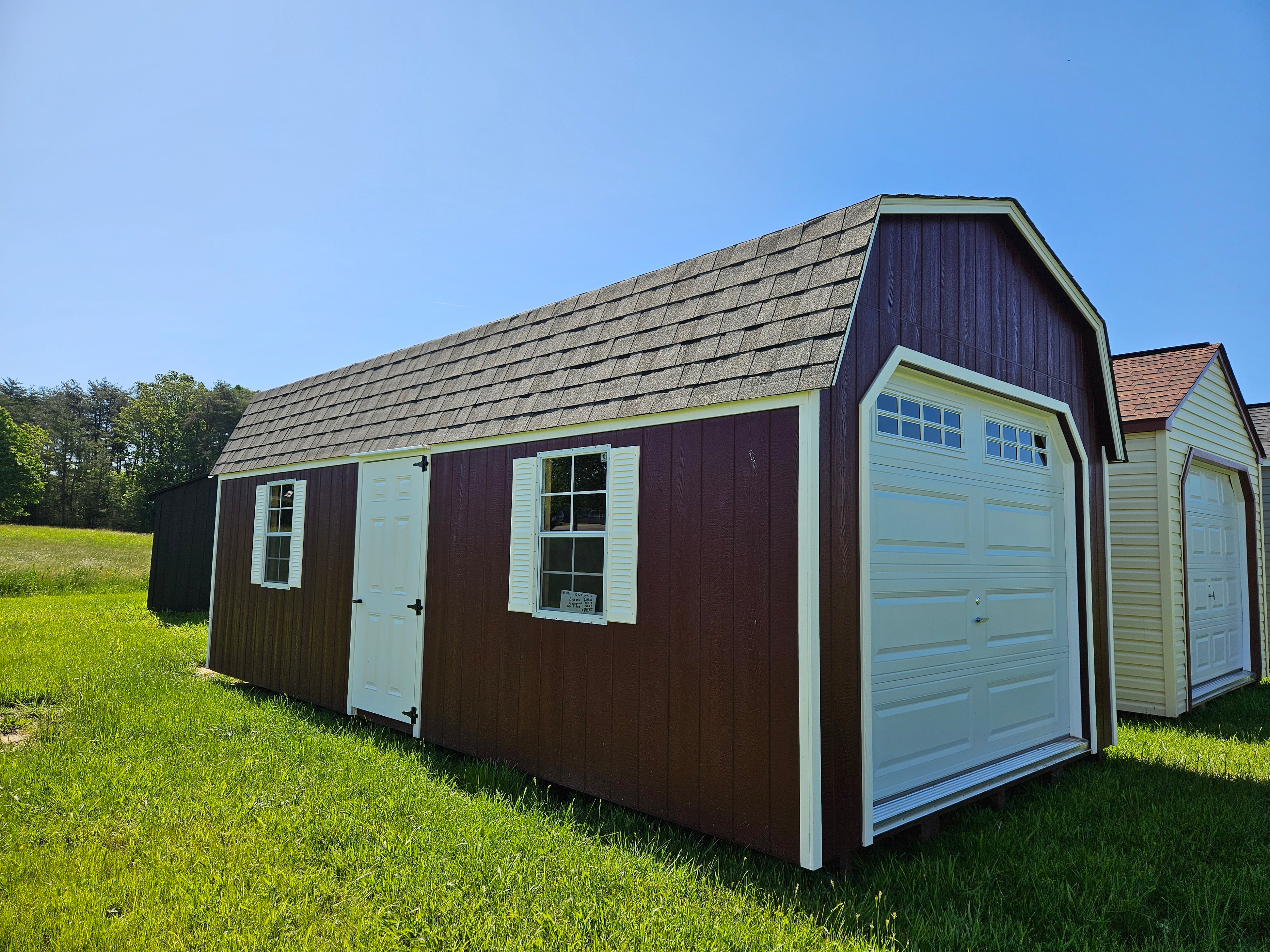 12 x 24 Painted Barn Garage #1092