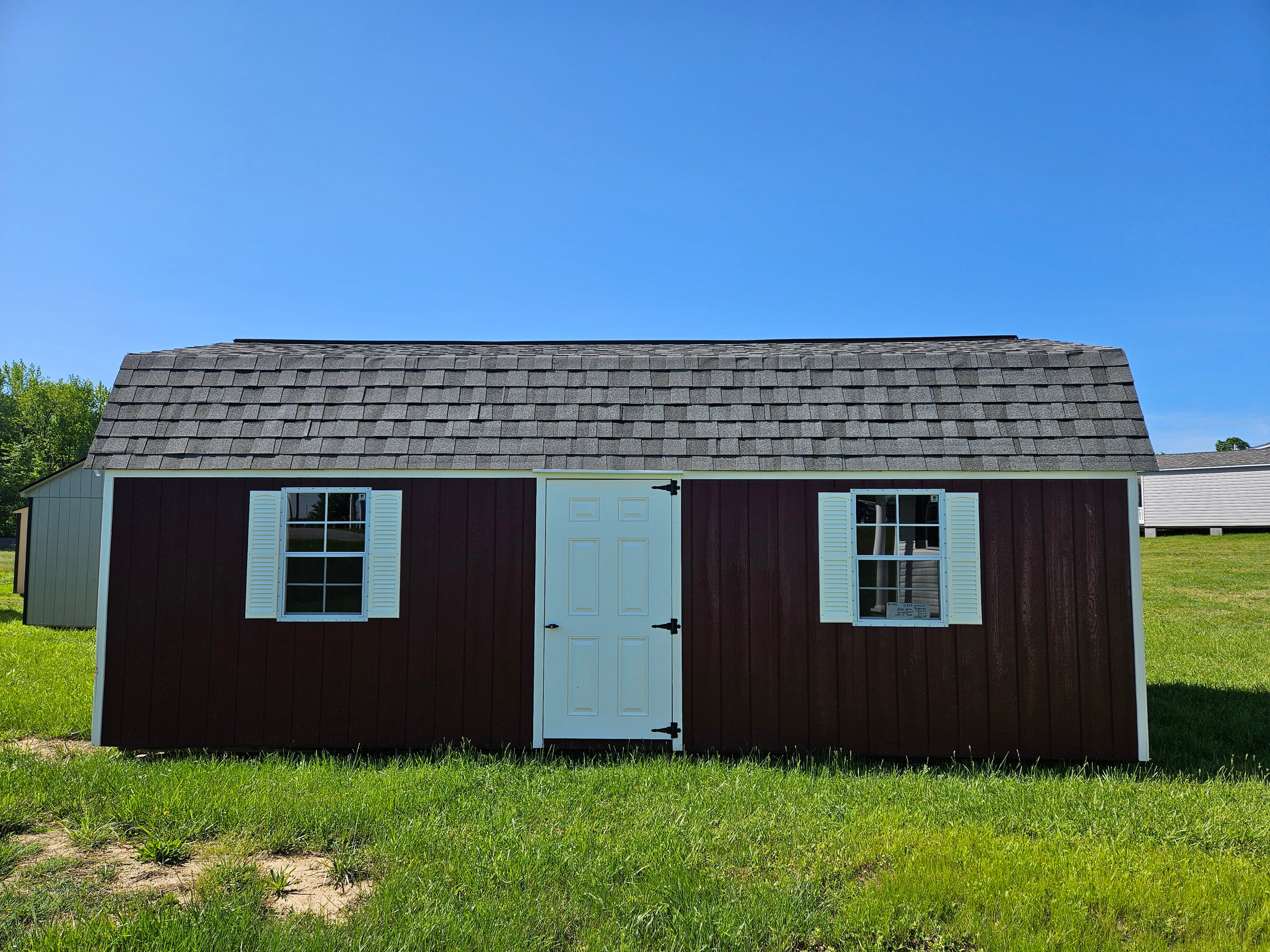 12 x 24 Painted Barn Garage #1092