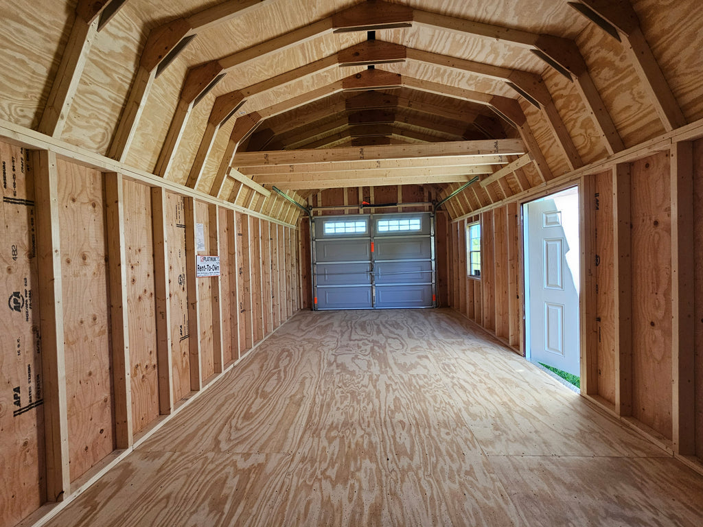 12 x 24 Painted Barn Garage #1092