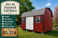10 x 16 Painted Tall Barn #1002