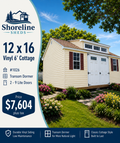 12 x 16 Vinyl 6' Cottage #1026