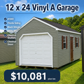 12 x 24 Vinyl A Garage #1093