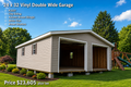 24 x 32 Vinyl Double Wide Garage #1037