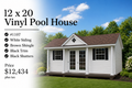 12 x 20 Vinyl Pool House #1107
