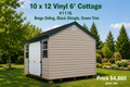 10 x 12 Vinyl 6' Cottage #1116