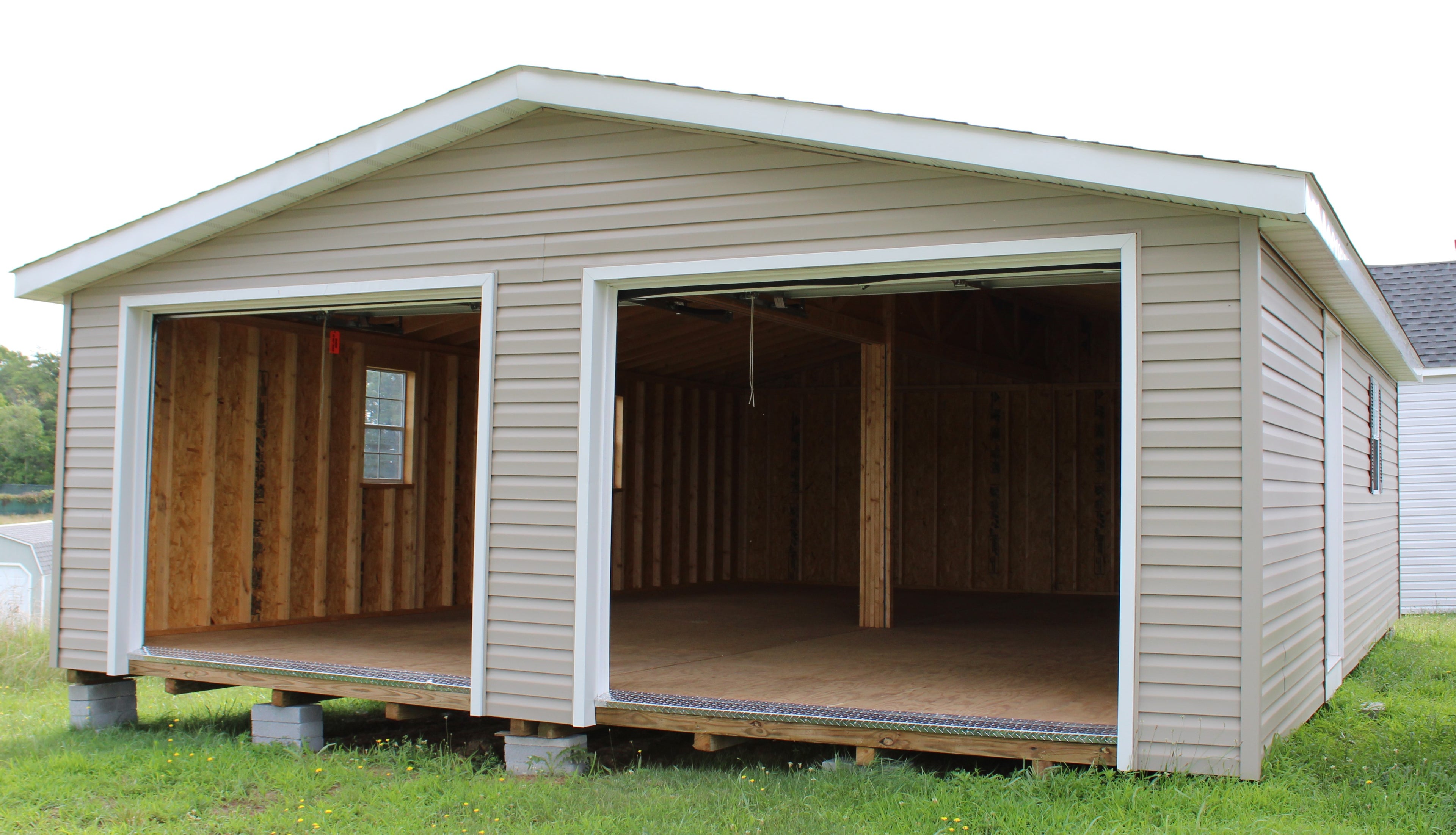 24 x 32 Vinyl Double Wide Garage #1037