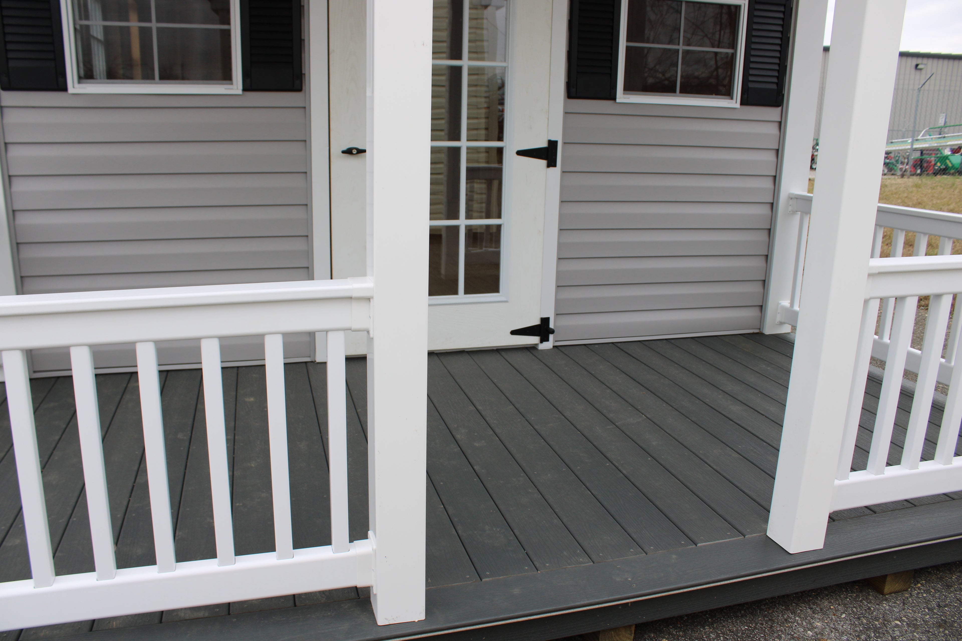 12 x 24 Vinyl 7' Cottage with Porch #1004