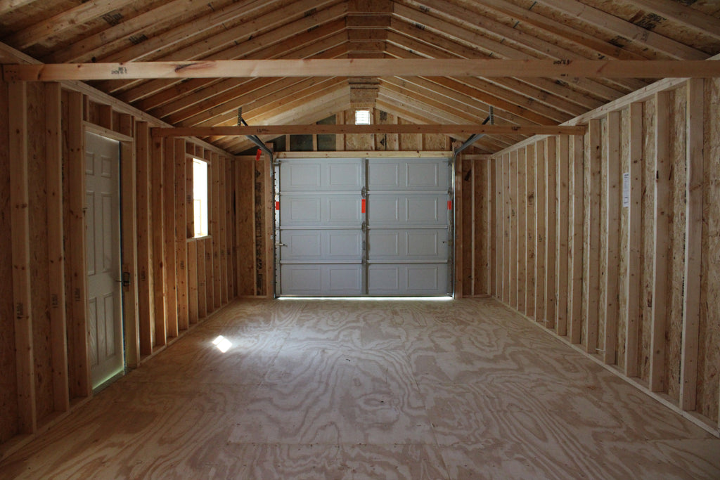 14 x 32 Vinyl A-Roof Garage with a loft #1157